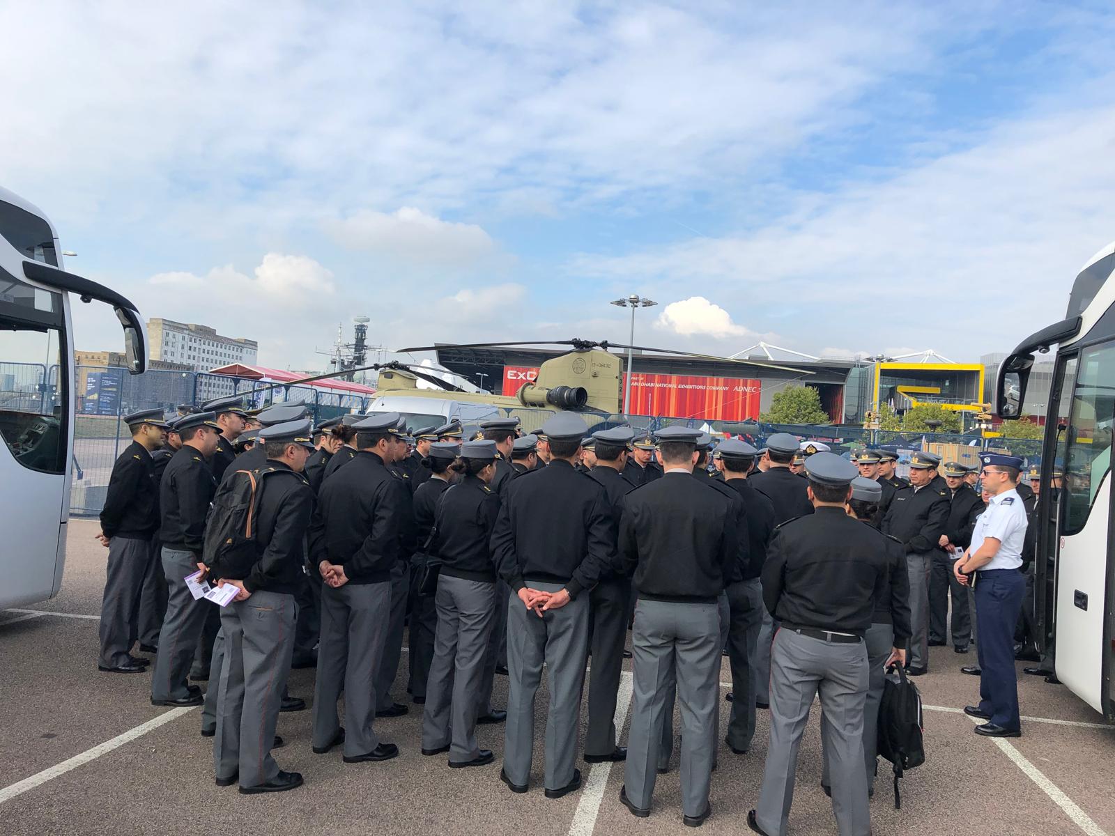 Ejército de Chile en ExCeL London exposición 2019