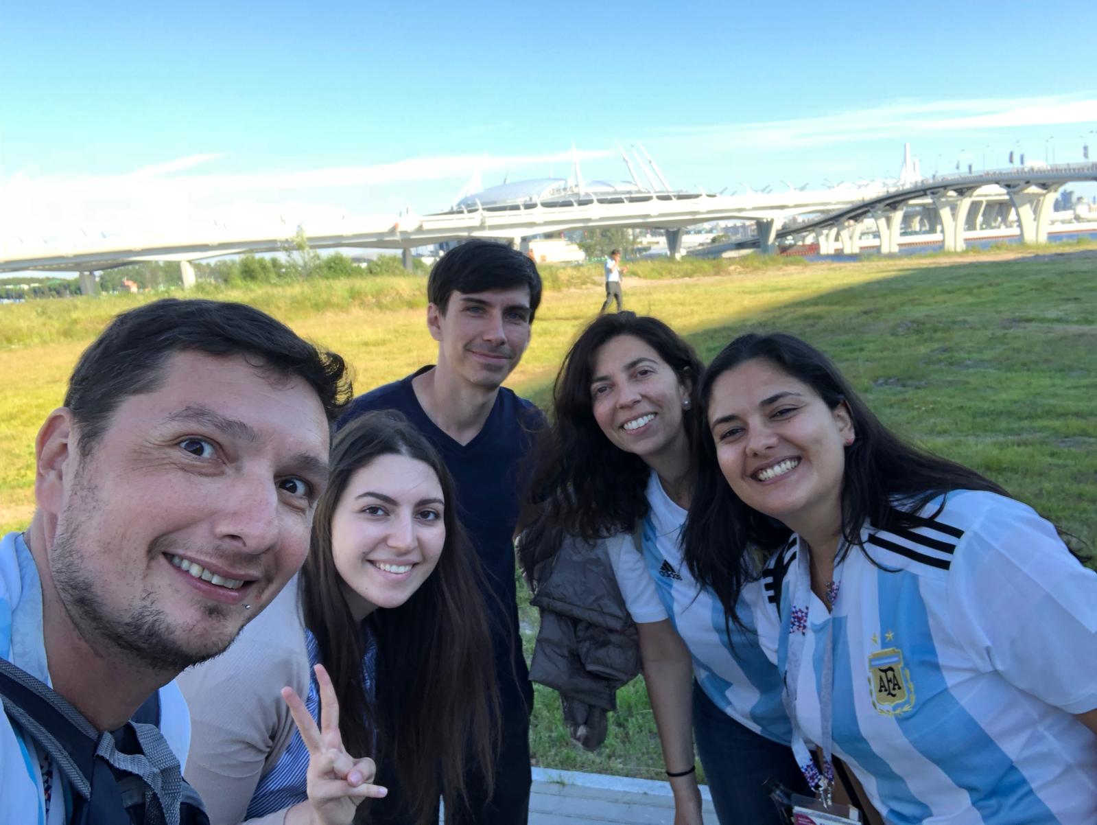 Grupo argentino San Petersburgo estadio Rusia 2018